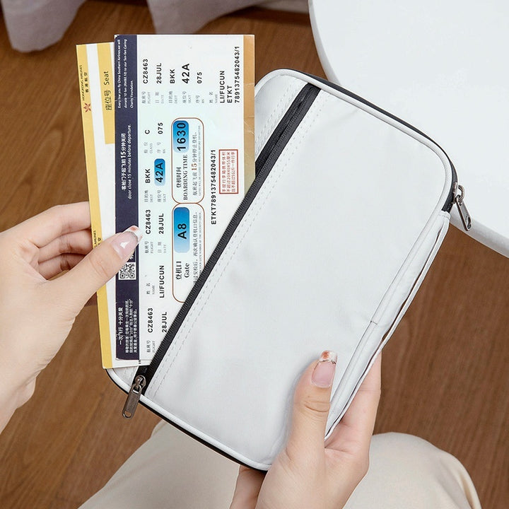 Travel Storage Travel Portable RFID Anti-theft Swiping Passport Case Document Package