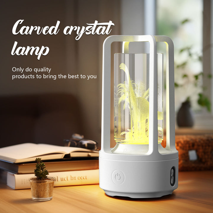 Creative 2 în 1 lampă de cristal acrilic audio și difuzor Bluetooth de Ziua Îndrăgostiților, cadou de noapte