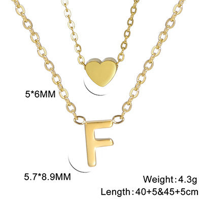 Elegant And Fashionable, Carefully Shaped 26 Letter Necklace