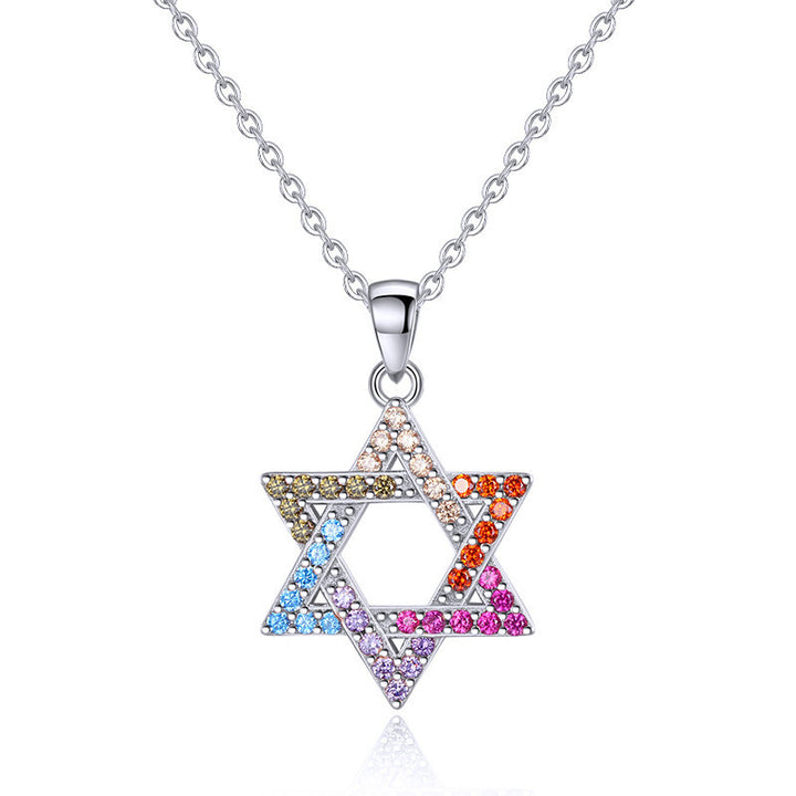 Nou Colier 925 Sterling Silver Hexagram