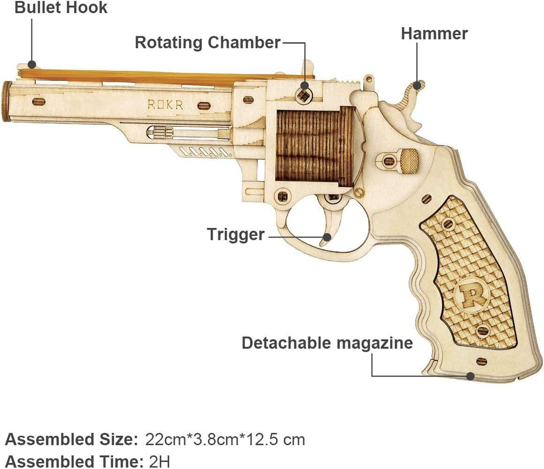 Robotime Gun Blocks Model Buliding Kit Toys Gift For Children Kids Boys Birthday Gift