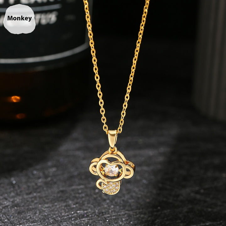 Ins Zodiac Smart Necklace Micro-inlaid