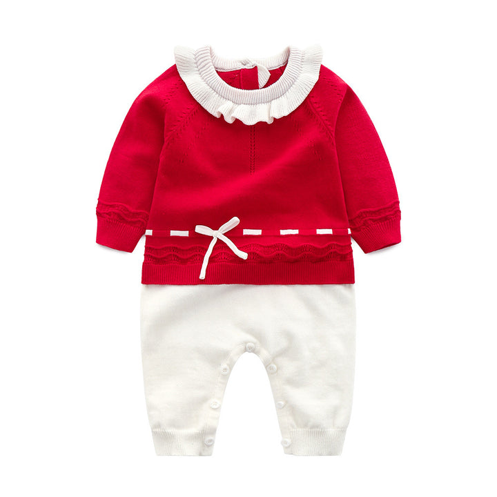 Baby knitted jumpsuit