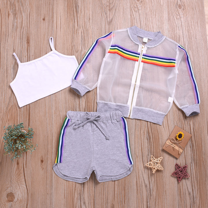 Baby girl summer jacket sports children's wear