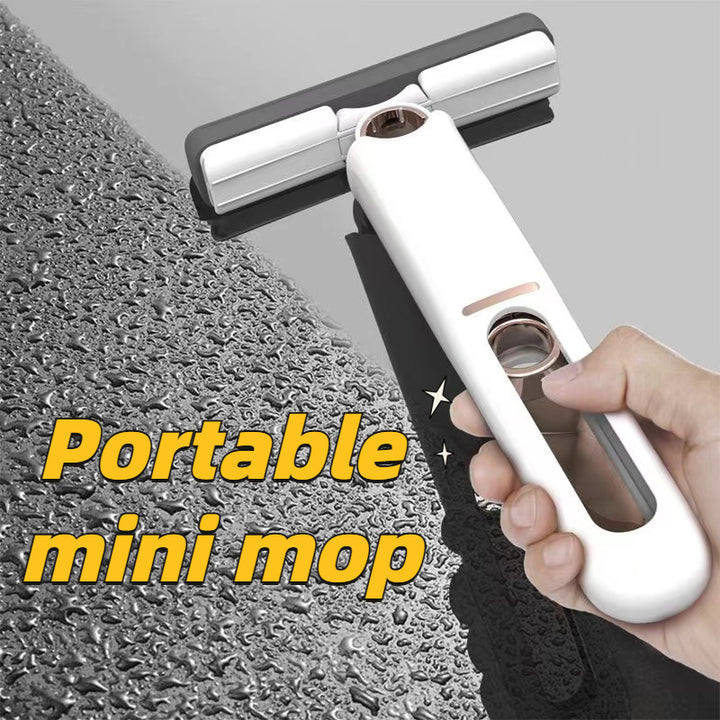 Nou portabil auto-nsqueeze mini mop, leneș, fără spălătorie, puternic absorbant puternic mop multifuncție portabilă curățare mop birou geam de sticlă Curățătoare de bucătărie curatarea automobilelor de curățare mop mop