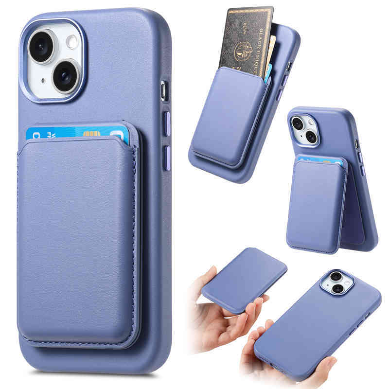 Magnetic Card Holder Protective Cover All-inclusive Flexible Glue Phone Case