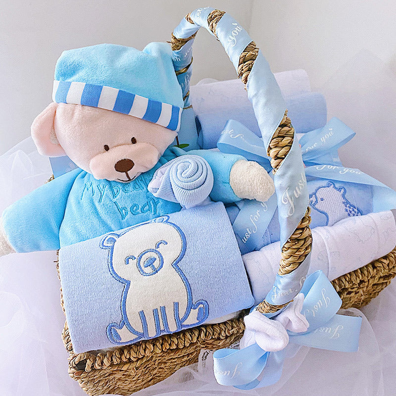 Newborn Boy Baby Clothes Set Gift Box Autumn And Winter