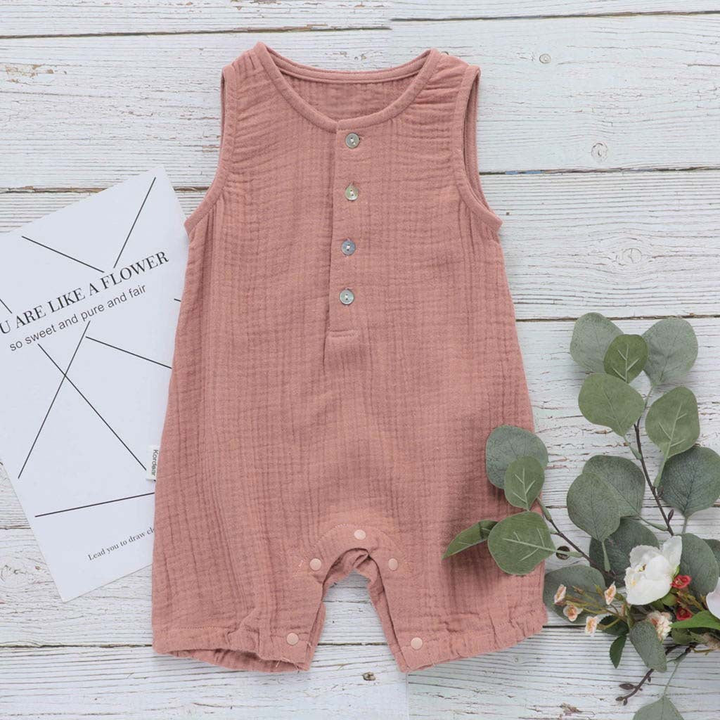 Summer lightweight baby jumpsuit