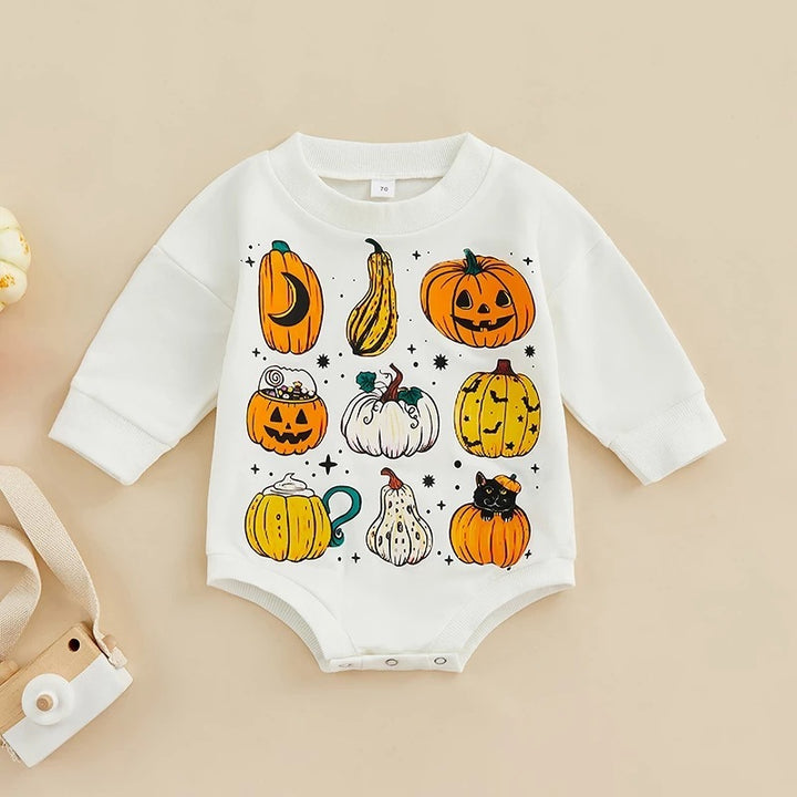 Europe And America Baby Onesie Cute Halloween Pumpkin