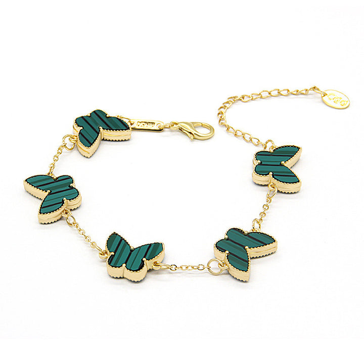 Double Sided Butterfly Heart Bracelet Fashion Bracelet