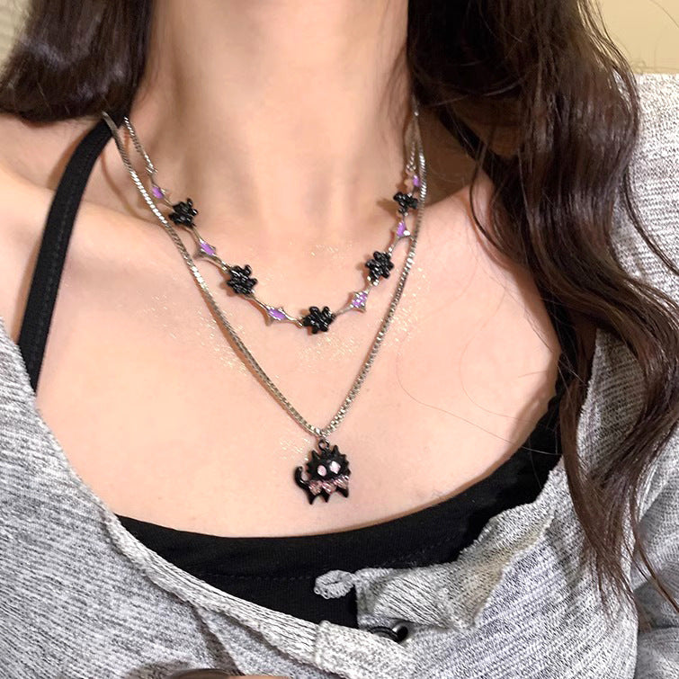 Women's Special-interest Design Cartoon Cat Necklace