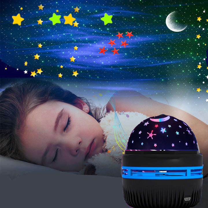 Starry Sky Gol Aurora Model de apă Atmosferă de proiecție de proiecție