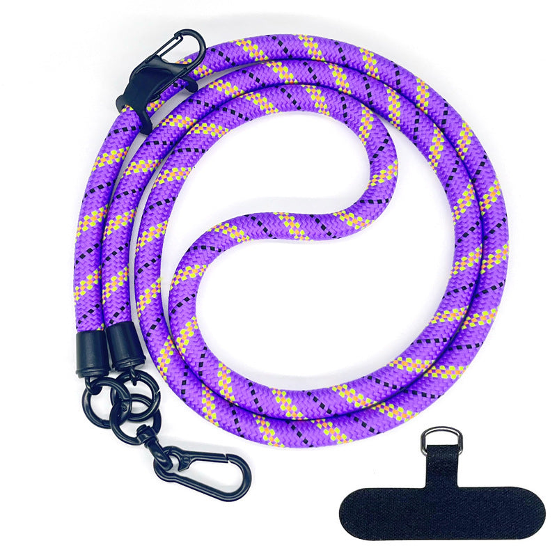 10 mm Climbing Rope Telefon mobil Garnitură Lankard Garnitură reglabilă Crossbody Telefon mobil curea cu Curea de cameră cu curea de cameră anti-pierdere a gâtului