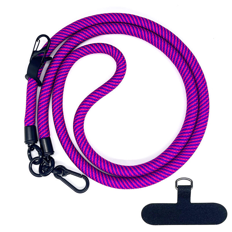 10 mm Climbing Rope Telefon mobil Garnitură Lankard Garnitură reglabilă Crossbody Telefon mobil curea cu Curea de cameră cu curea de cameră anti-pierdere a gâtului