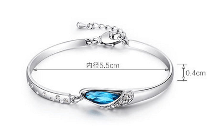 Fashion Jewelry Shijia Glass Shoe Crystal Bracelet