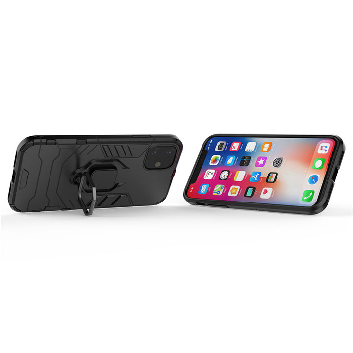 Black Panther Ring Holder Phone Case Shockproof Cover