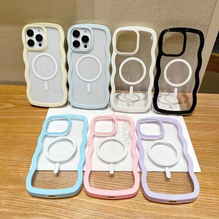 Magnetic Suction Suitable Big Wave Material Phone Case