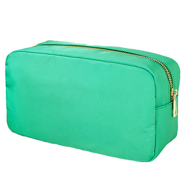 Fashionable Large Capacity Portable Zipper Waterproof Nylon Makeup Bag