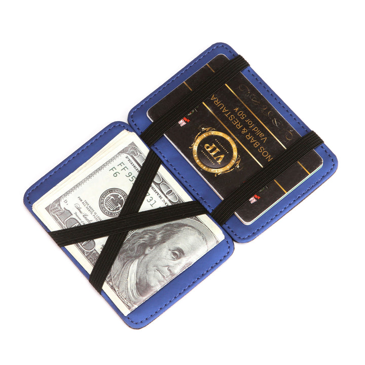 Flip Magic Wallet Cross Pattern Suport pentru card scurt