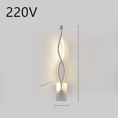 Lampa de perete cu LED -uri nordic lampa noptieră pentru dormitor minimalist