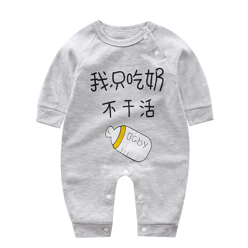 Romper Long-sleeved Cotton Romper Baby Clothes