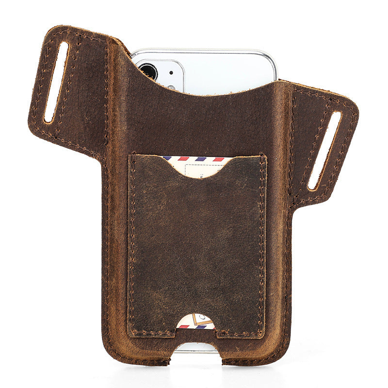 Leather Card Strap Mobile Phone Case