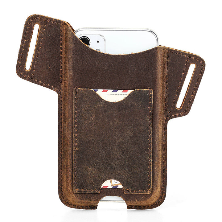 Leather Card Strap Mobile Phone Case