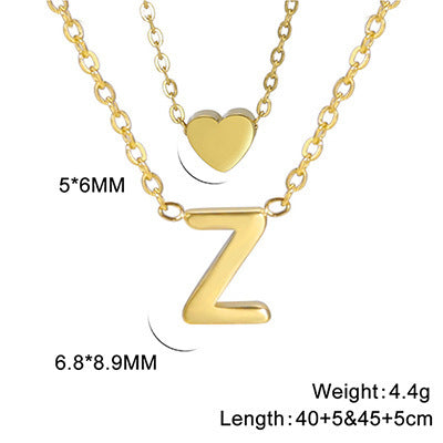 Elegant And Fashionable, Carefully Shaped 26 Letter Necklace