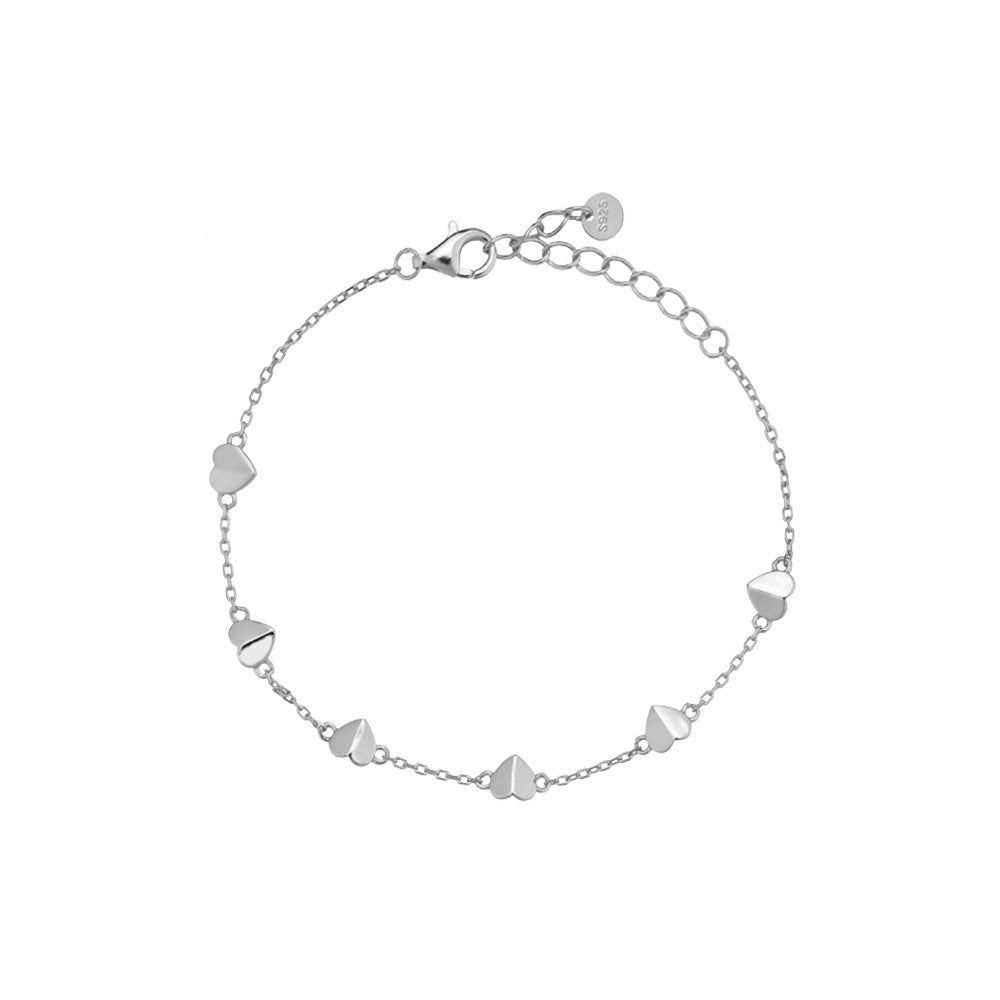 Femei S925 Sterling Silver Drăguț Nișă temperamentală Nișă Temperamentală Brățară simplă