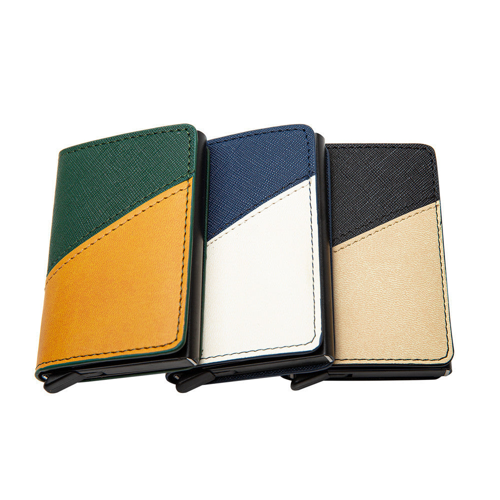 Men's Fashion Color Contrast Wallet