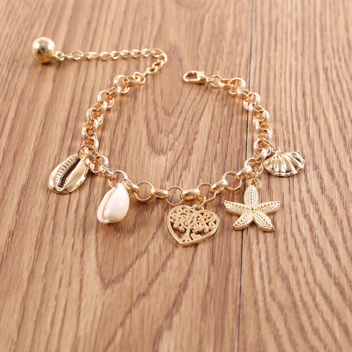 Women's Fashion Simple Shell Starfish Scallop Love Bracelet