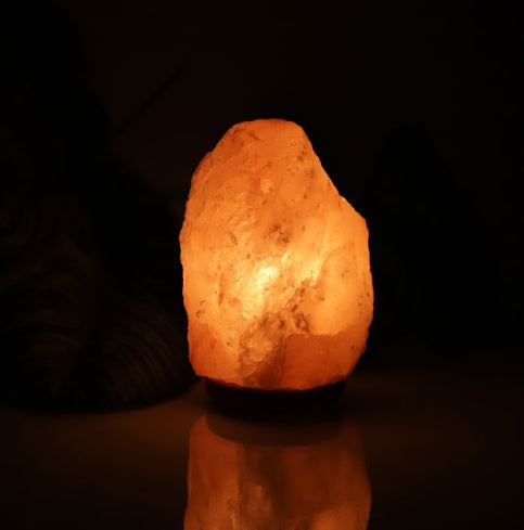 Crystal salt lamp socket lamp creative decoration gift rose salt lamp night light bedside lamp