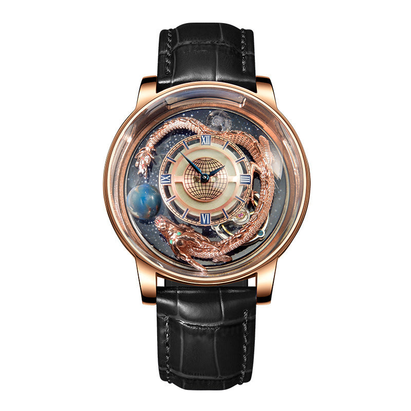 Men's Fashion Tourbillon Good Luck Comes Watch