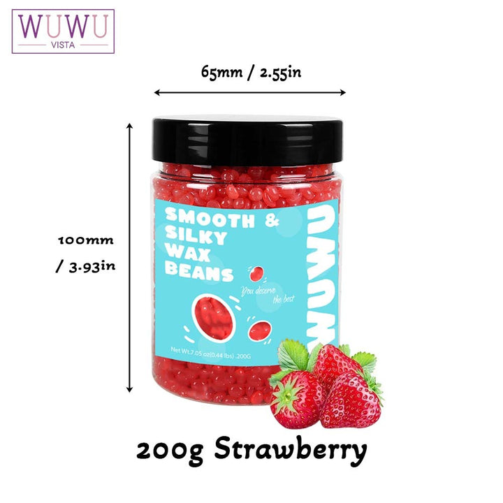 Wuwuvista 56.4oz fasole de ceară îmbuteliată setat perle de ceară dură de ceară de îndepărtare a părului fasole de ceară pentru încălzire de ceară nedureroasă pentru toate tipurile de păr, corpul, fața, piciorul