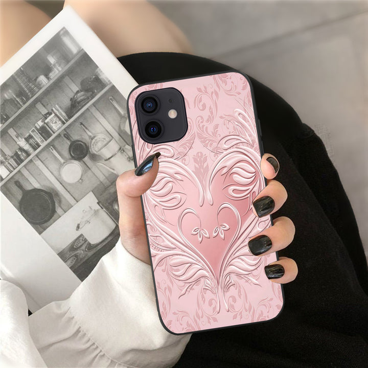 Mini Heart Phone Case Cover Geometric Painted