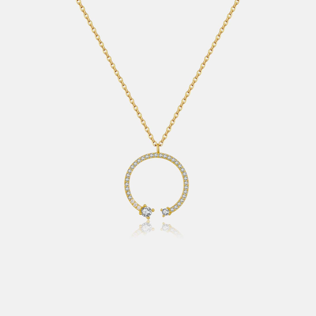 Fashion Love Necklace Circle Pendant Women