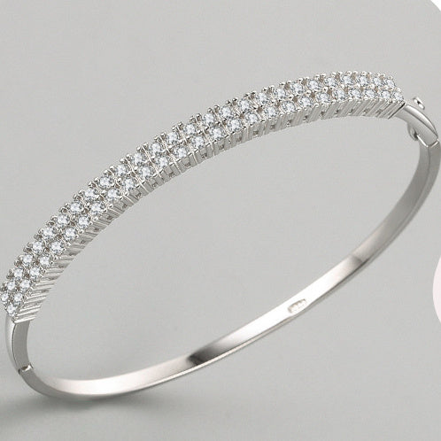 Women's S925 Silver Design Starry Sky Simple Fashion Diamond Bracelet