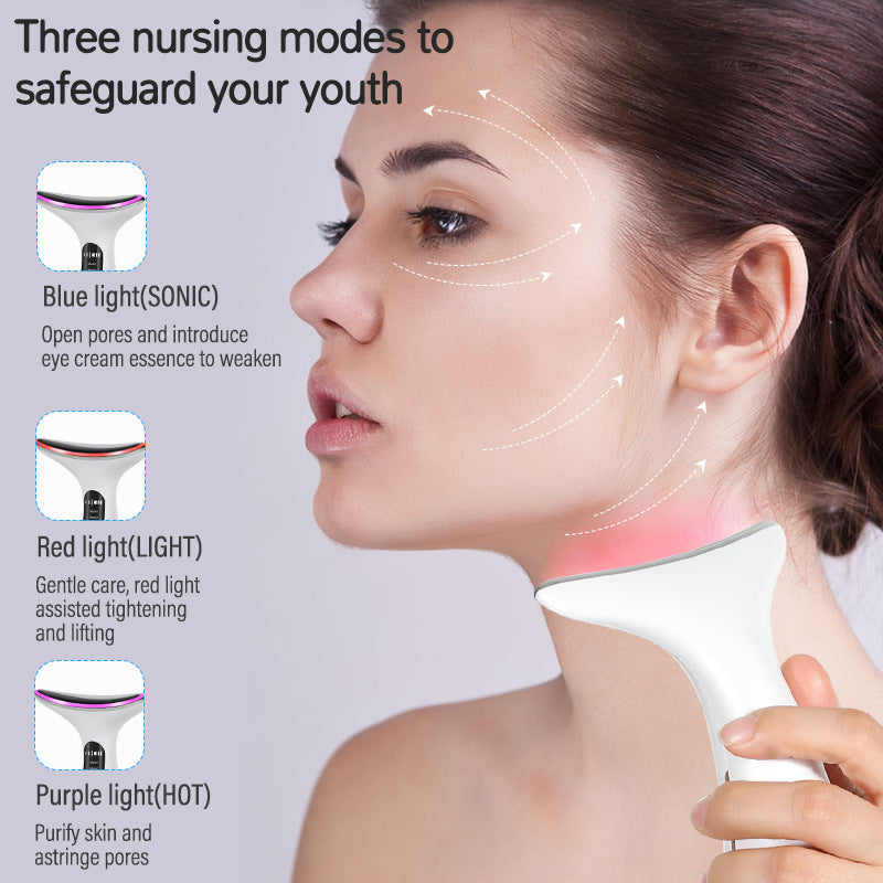 EMS Color Light Multifunctional Face Neck Beauty Apparatus