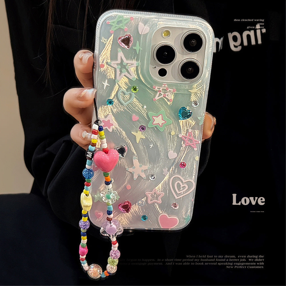 Colorful Star Dopamine Chain Phone Case