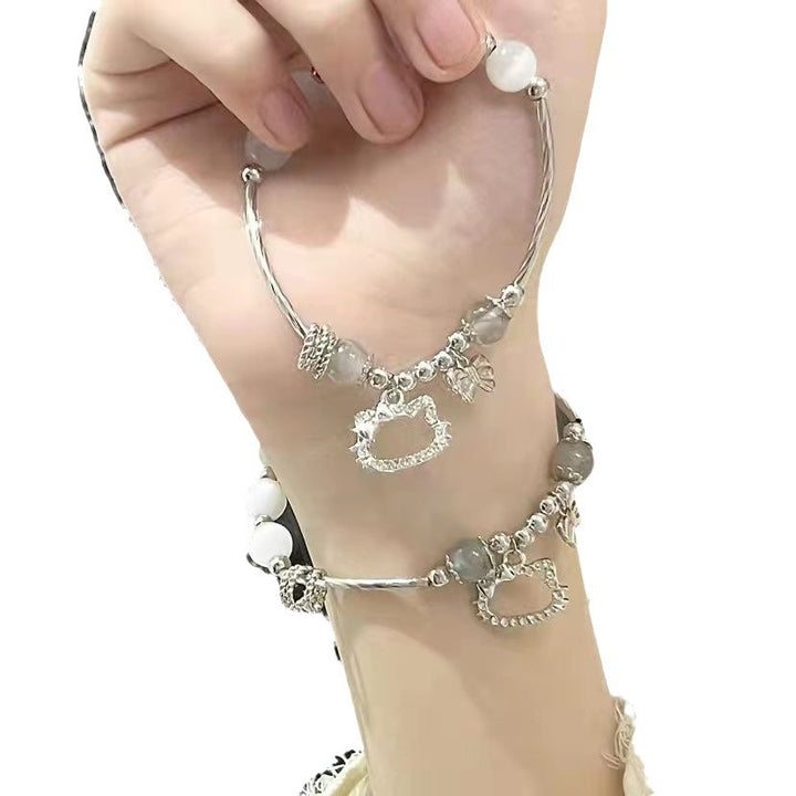 Female Mori Style Design Simple Elegant Bracelet Student Cute White