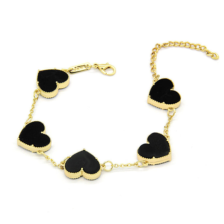 Double Sided Butterfly Heart Bracelet Fashion Bracelet