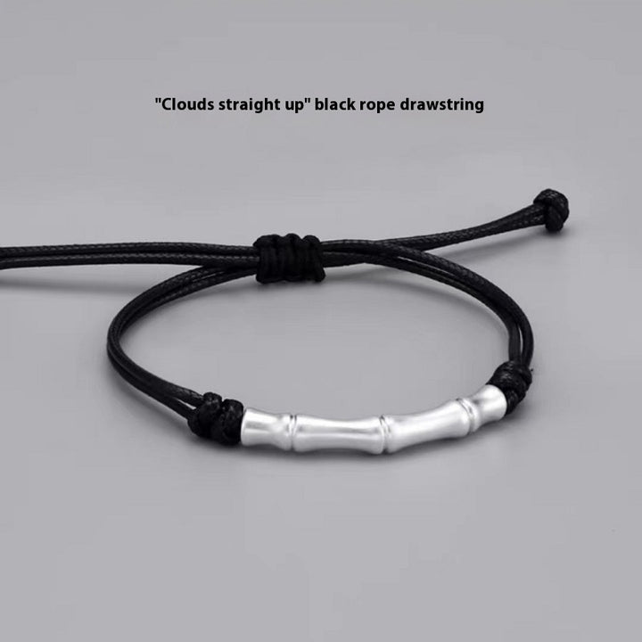 Fashion Sterling Silver Bamboo Bracelet For Men