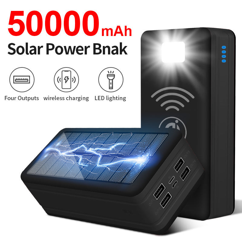 Large Capacity Solar Wireless Power Bank