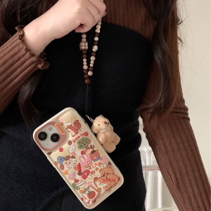 Cute Full Screen Graffiti Rabbit Phone Case