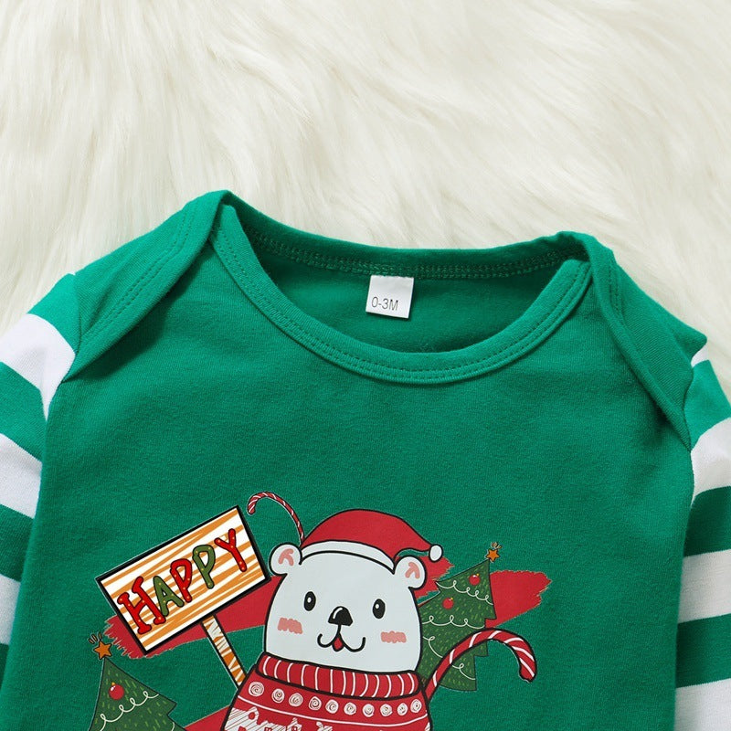 Cross Border Autumn And Winter Christmas Baby Jumpsuit