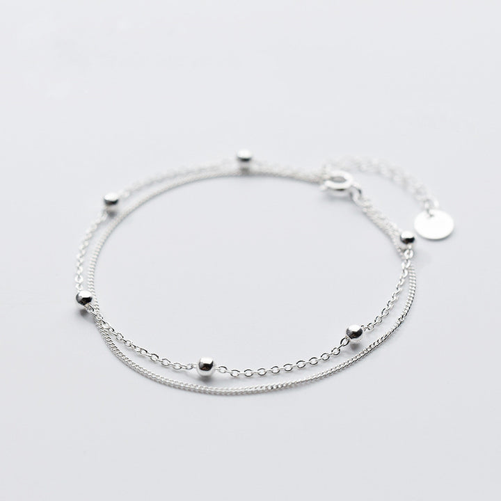 Sterling Silver Simple Versatile Bracelet Women