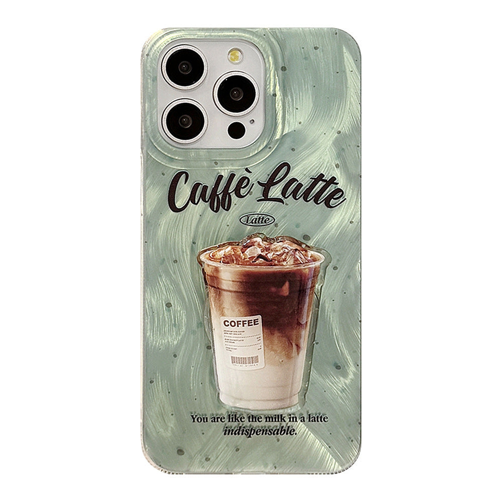 Mint Green Splash Ink Coffet Coffet Telefon