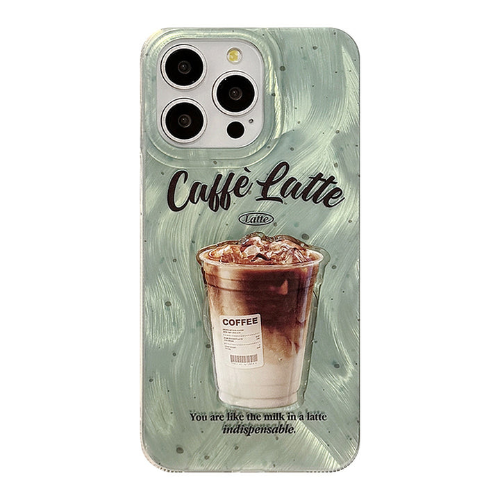 Mint Green Splash Ink Coffet Coffet Telefon