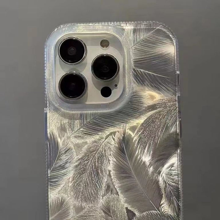 Feather Pattern Gradient Phone Case