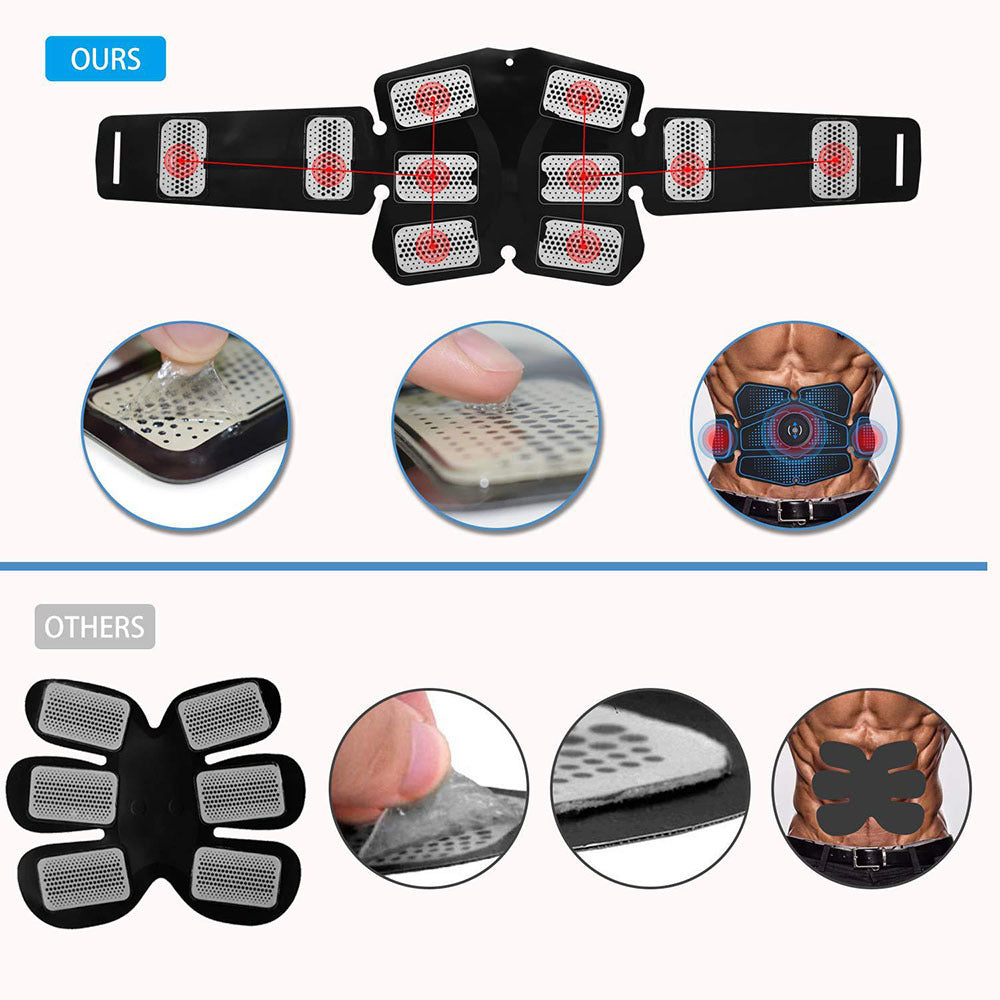 Antrenament muscular abdominal cu echipamente de fitness EMS